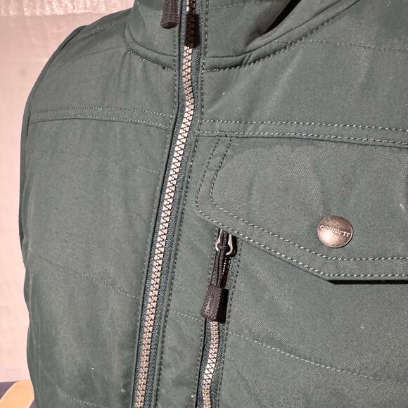 Carhartt Women's Reversible Sherpa Quilted Vest Green Size XL/XXL Moss Workwear - Picture 5 of 10